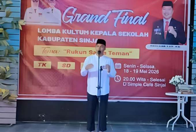 Kepala Sekolah SD Unggulan Al-Wahdah Sinjai Ikuti Grand Final Lomba Kultum Kepala Sekolah