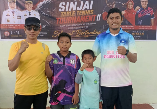 Duel Semifinal Antar Siswa SD Naungan YPAIS Warnai Kejuaraan Tenis Meja Tingkat SD Se-Sinjai