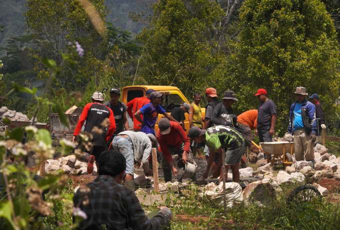 Semangat Gotong Royong Warga, Rumah Qur'an Wahdah Islamiyah Di Botolempangan Mulai Dibangun